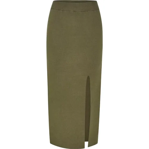 Elevate Your Wardrobe with TalliGZ HW Long Skirt , female, Sizes: XS, L - Gestuz - Modalova