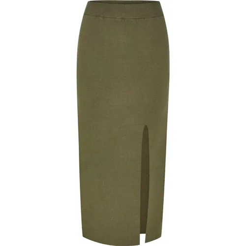 Elevate Your Wardrobe with TalliGZ HW Long Skirt , female, Sizes: XS, S, M, L - Gestuz - Modalova