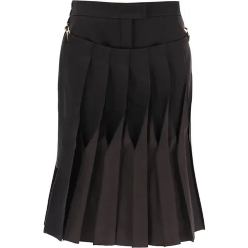 Denim Mini Skirt , female, Sizes: XS - Fendi - Modalova