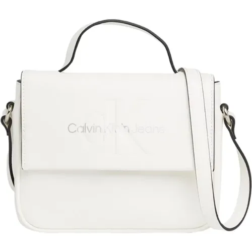 Sculpted Boxy Flap Tasche , Damen, Größe: ONE Size - Calvin Klein - Modalova