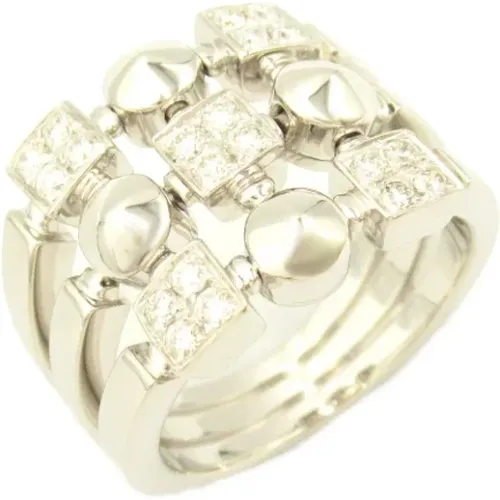 Pre-owned White Gold rings , female, Sizes: ONE SIZE - Bvlgari Vintage - Modalova