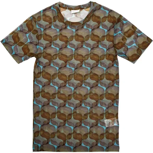T-shirt girocollo aderente , male, Sizes: L, S, M - Dries Van Noten - Modalova