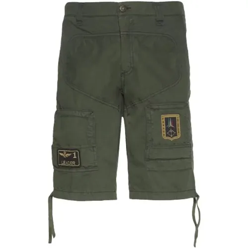 Pilot Style Cotton Shorts , male, Sizes: S - aeronautica militare - Modalova