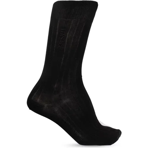 Socken mit Logo , Herren, Größe: L - Versace - Modalova