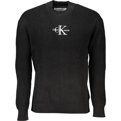 Long Sleeve Cotton Sweater , male, Sizes: L, S, 2XL, XL, M - Calvin Klein - Modalova