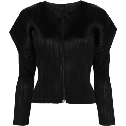Schwarze Jacke für Stilvolles Aussehen - Issey Miyake - Modalova