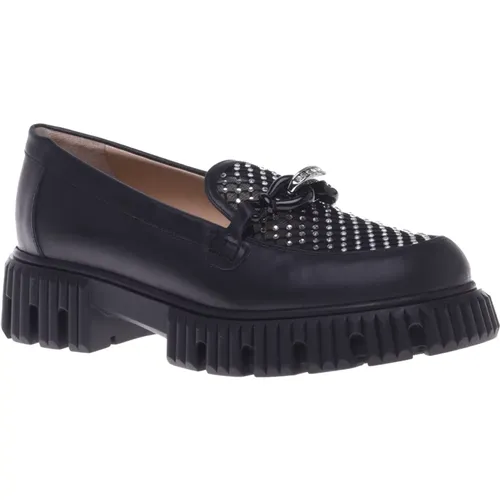 Loafer in calfskin , female, Sizes: 6 UK, 5 1/2 UK - Baldinini - Modalova