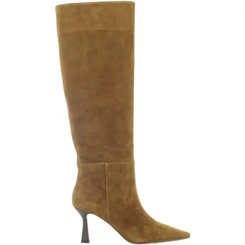 DamenHohe Stiefel Cognac 009B30Bk , Damen, Größe: 37 EU - Lola Cruz - Modalova