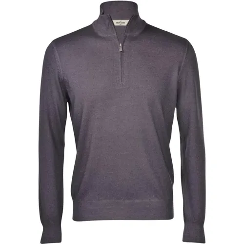 Reißverschluss Pullover für lässigen oder formellen Stil , Herren, Größe: M - Gran Sasso - Modalova