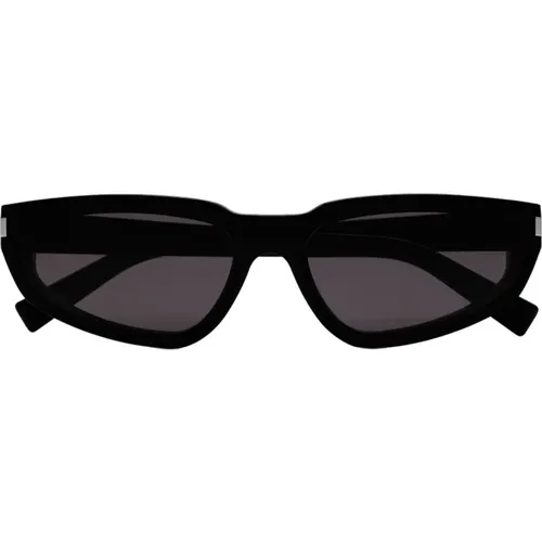 Cateye-Acetat-Sonnenbrille in Schwarz , Damen, Größe: 51 MM - Saint Laurent - Modalova