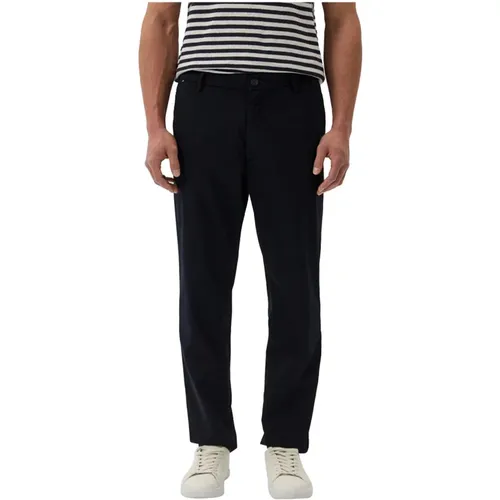 Blaue Chino Hose Regular Fit Baumwolle , Herren, Größe: 2XL - Hugo Boss - Modalova