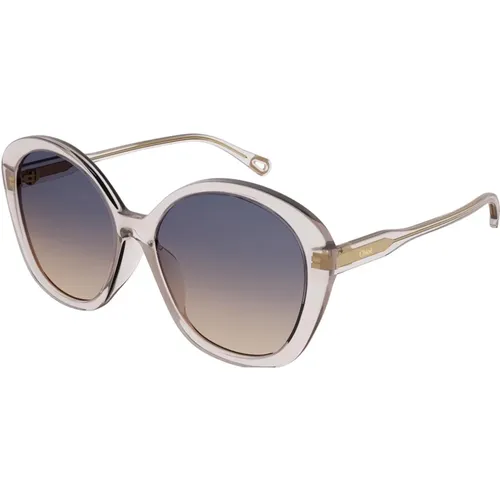 Stylish Sunglasses in Pink/Green Blue,Stylische Sonnenbrille Ch0081S - Chloé - Modalova