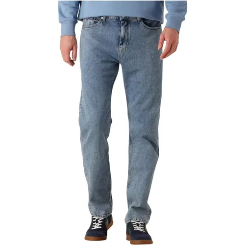 Schmale Passform Blaue Jeans für Herren - Tommy Jeans - Modalova