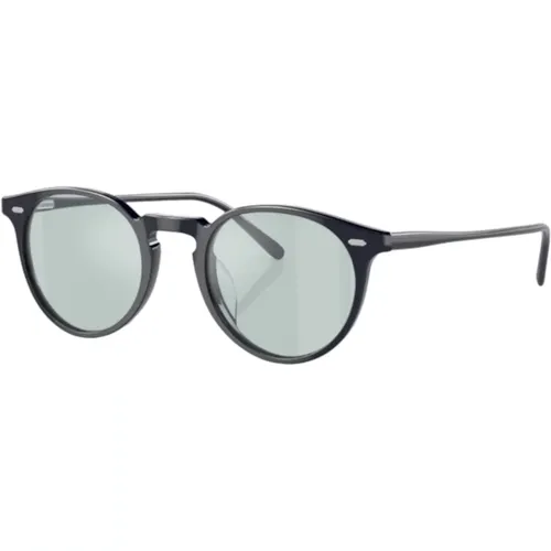 Indigo Frame Sea Mist Lenses Sunglasses , unisex, Sizes: 48 MM - Oliver Peoples - Modalova