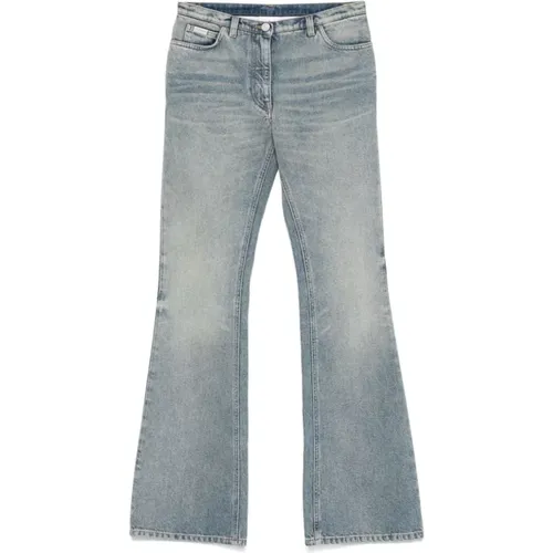 Blaue Bootcut Denim Jeans , Damen, Größe: W27 - Courrèges - Modalova