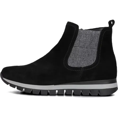 Chelsea Boot 451 Schwarz Wildleder , Damen, Größe: 35 EU - Gabor - Modalova