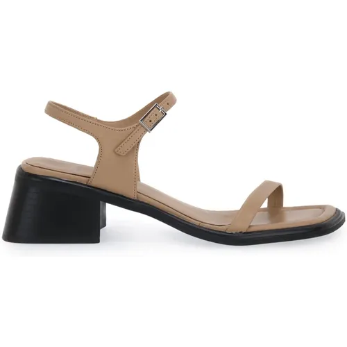 High Heel Leather Sandals , female, Sizes: 4 UK, 5 UK - Vagabond Shoemakers - Modalova