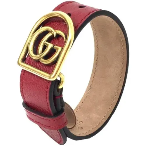 Pre-owned Gucci Leather Bracelet , female, Sizes: ONE SIZE - Gucci Vintage - Modalova