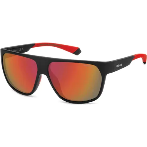 Matte Red Sunglasses , male, Sizes: 60 MM - Polaroid - Modalova