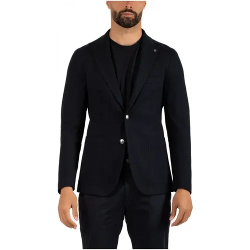 Mens Jacket Tailored Style , male, Sizes: M - Tagliatore - Modalova