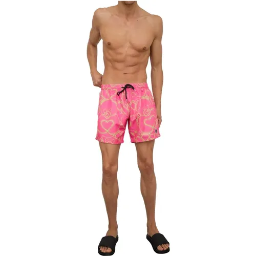 Teddybär Badehose Fuxia , Herren, Größe: L - Philipp Plein - Modalova