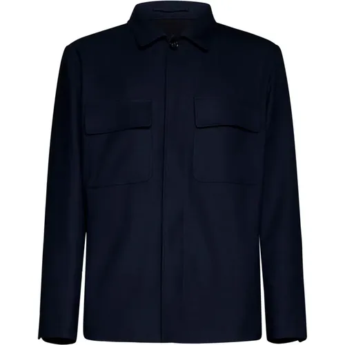 Midnight Wool Jacket , Herren, Größe: M - Lardini - Modalova