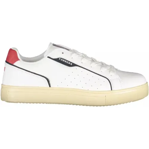Weißer Polyethylen Sneaker mit Kontrastdetails , Herren, Größe: 43 EU - Carrera - Modalova