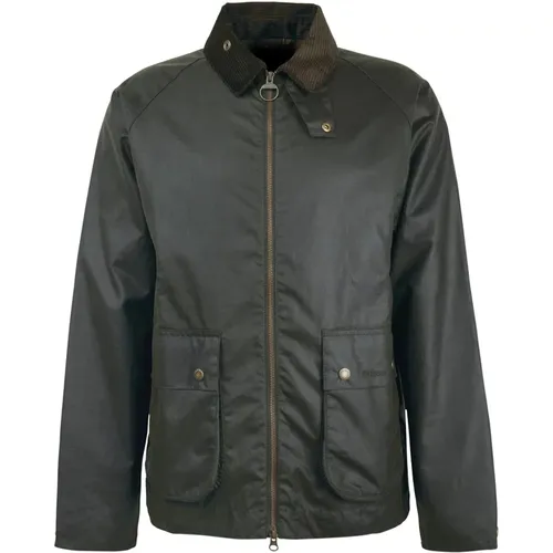 Short Waxed Jacket Bedale , male, Sizes: M, S - Barbour - Modalova