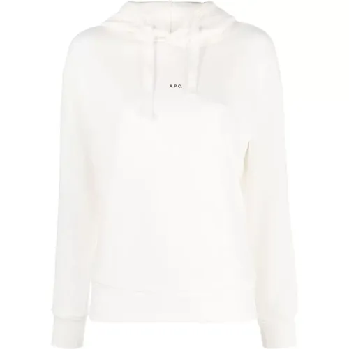 Christina Logo Print Kapuzenpullover , Damen, Größe: M - A.P.C. - Modalova