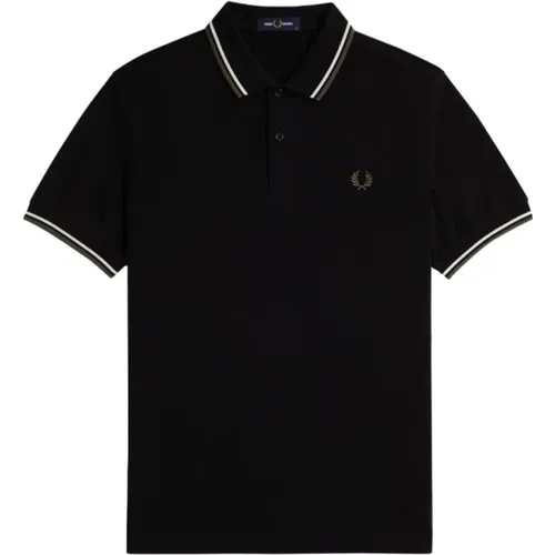 Schwarze T-Shirts und Polos , Herren, Größe: 2XL - Fred Perry - Modalova