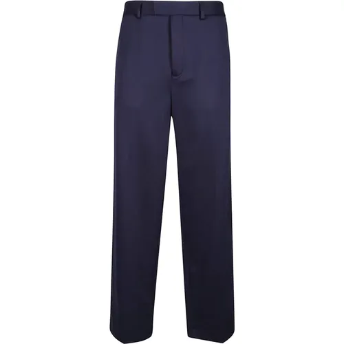 Msgm , Pants ,Blue male, Sizes: M - Msgm - Modalova