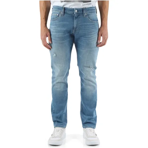 Slim Fit Five-Pocket Jeans , Herren, Größe: W33 - Calvin Klein Jeans - Modalova