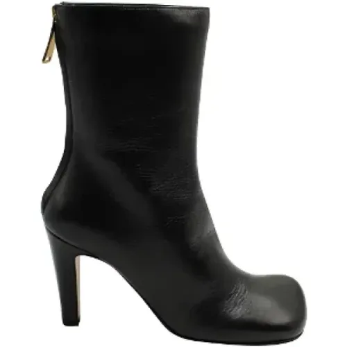 Pre-owned Leather boots , female, Sizes: 4 UK - Bottega Veneta Vintage - Modalova