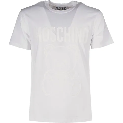 Teddy T-Shirt Upgrade, Weiß, Tone Sur Tone , Herren, Größe: S - Moschino - Modalova