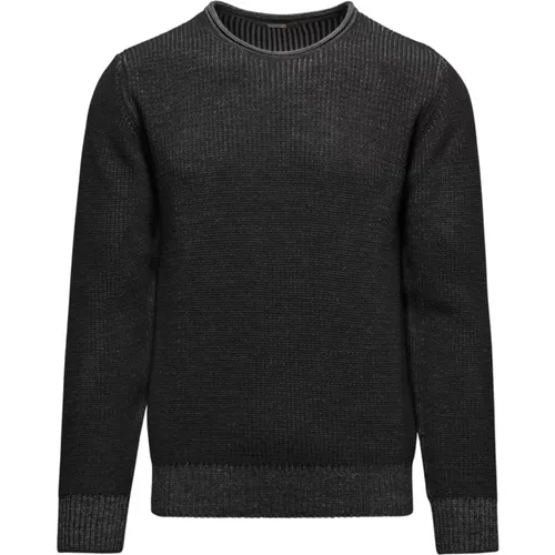 Ribbed Wool Blend Crewneck Sweater , male, Sizes: XL, S, L, 2XL, M - BomBoogie - Modalova
