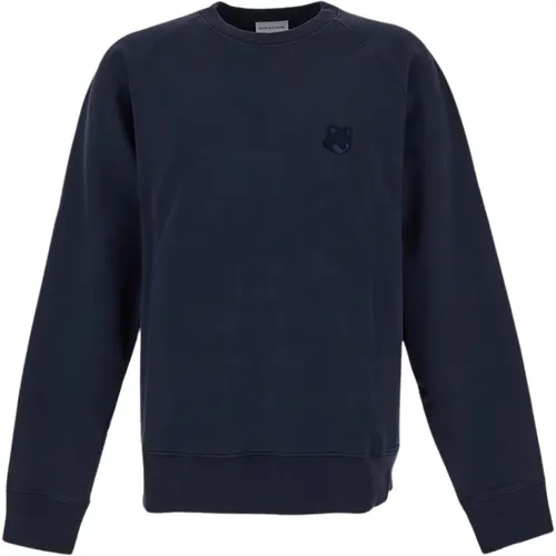 Baumwoll-Sweatshirt , Herren, Größe: M - Maison Kitsuné - Modalova