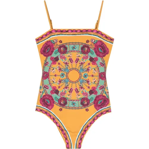 Reversible Swimsuit Zodiac Marigold , female, Sizes: L, M - La DoubleJ - Modalova