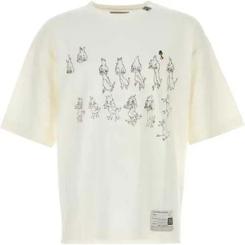 Enten Grafik T-Shirt , Herren, Größe: XS - MIHARA YASUHIRO - Modalova