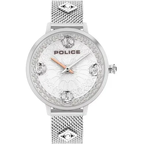 Fashionable Rhinestone Analog Watch , female, Sizes: ONE SIZE - Police - Modalova
