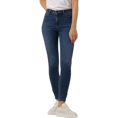 Scarlett High Skinny Jeans Blau , Damen, Größe: W25 - Lee - Modalova