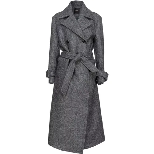 Grey Winter Coats , female, Sizes: S, XS - pinko - Modalova