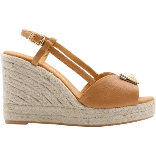 Elegant Wedge Espadrille Shoes , female, Sizes: 6 UK - Maypol - Modalova