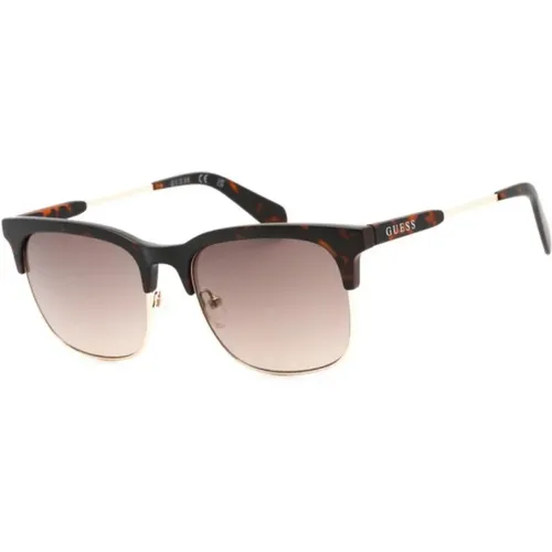 Braune Resin Sonnenbrille für Männer , Herren, Größe: 59 MM - Guess - Modalova