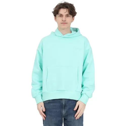 Grüner Sweatshirt Frontlogo Tasche , Herren, Größe: 2XL - GARMENT WORKSHOP - Modalova