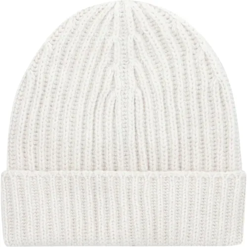 Kaschmir Rippstrick Beanie Mütze - Malo - Modalova