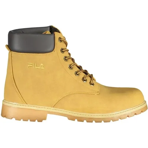 Bright Lace-Up Boots with Contrast , male, Sizes: 9 UK, 8 UK, 11 UK, 6 UK, 10 UK, 7 UK - Fila - Modalova