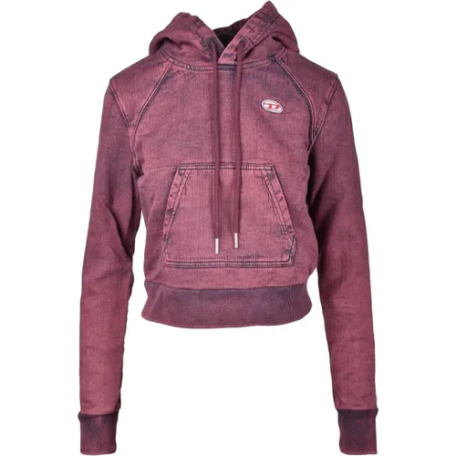 Bordeaux Sweatshirt für Frauen , Damen, Größe: XS - Diesel - Modalova