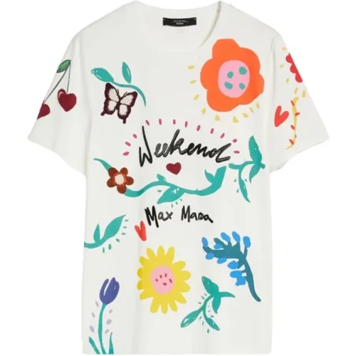 Bedrucktes T-Shirt , Damen, Größe: M - Max Mara Weekend - Modalova