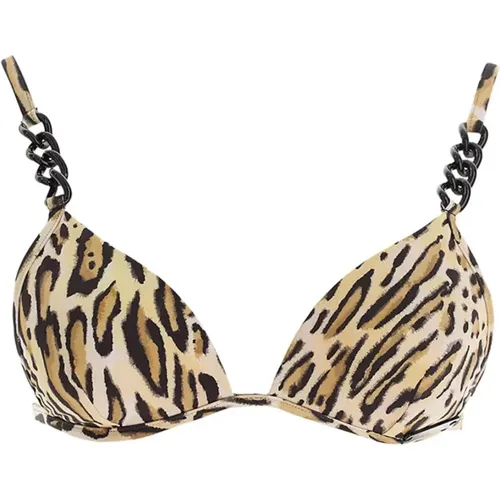 Animalier Bikini Top - Stilvoll und Bequem - Moschino - Modalova