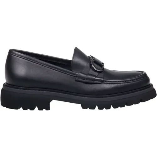 Schwarze Cocoon Loafer Schuhe - Salvatore Ferragamo - Modalova